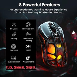 GravaStar Mercury M2 Wireless Gaming Mouse